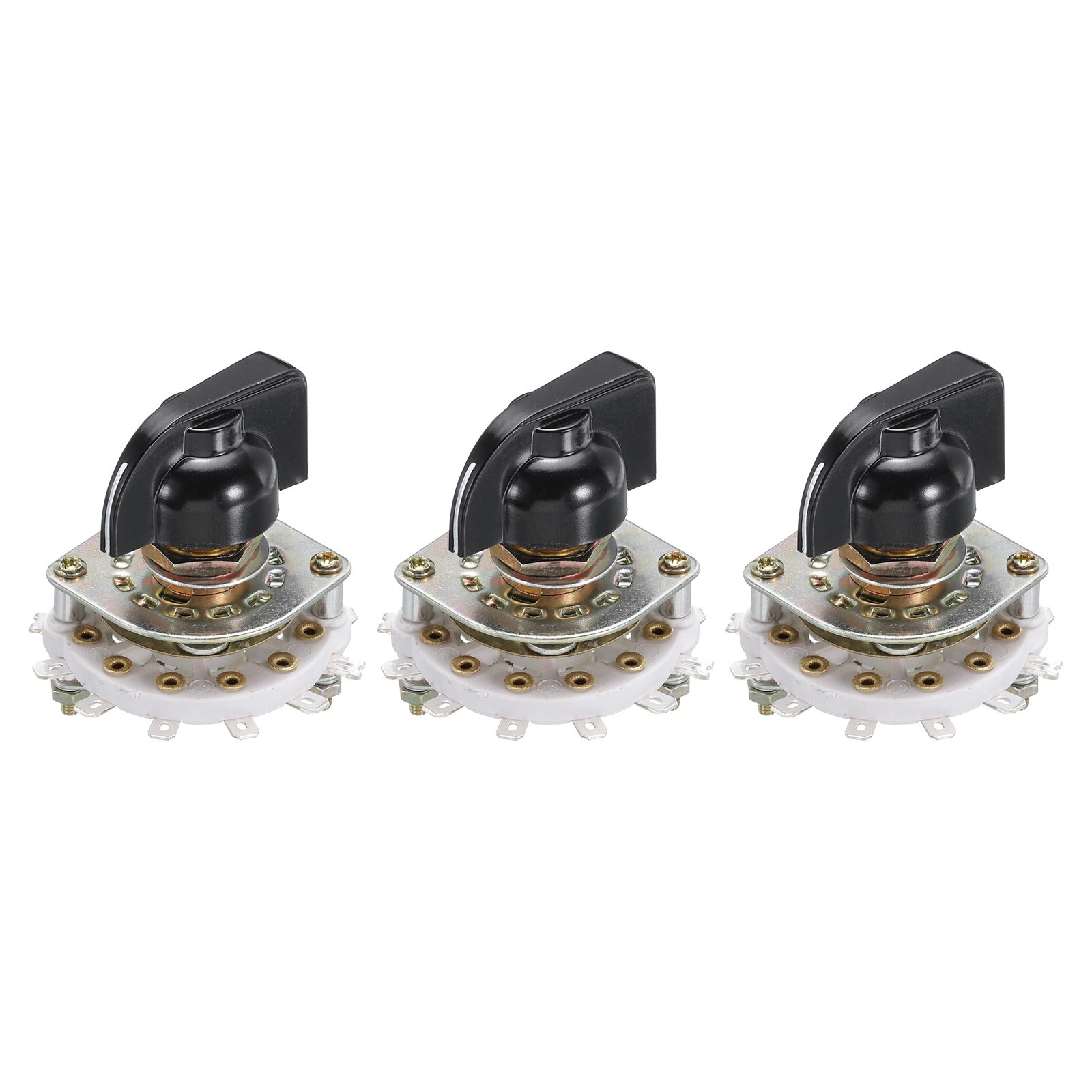 3 Pcs 2 Pole 5 Position Band Selector 1 Deck for TV Radio Home Machine