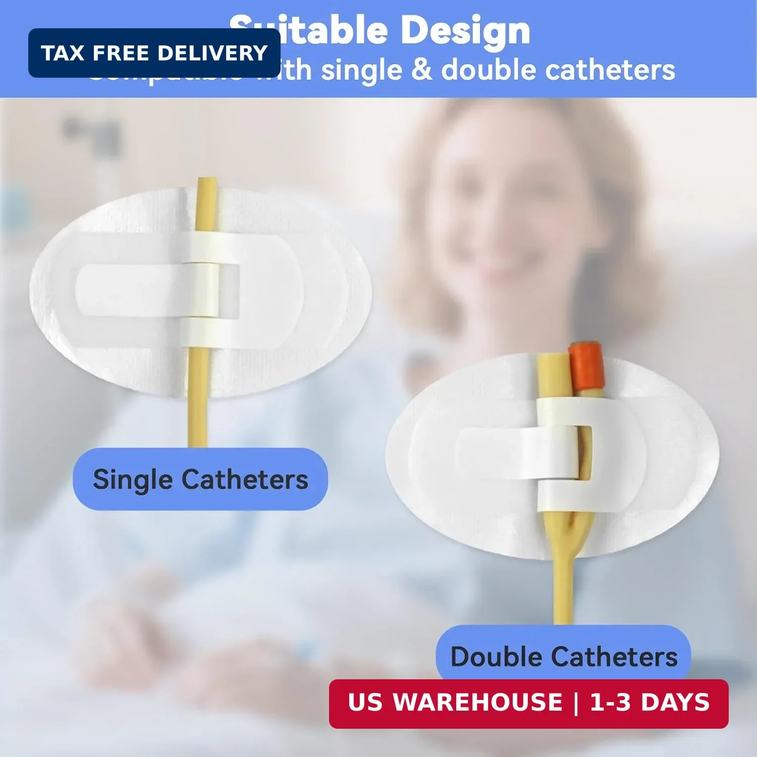 Catheter Stabilization Device, Catheter Securement Device with Extra-Large Self-