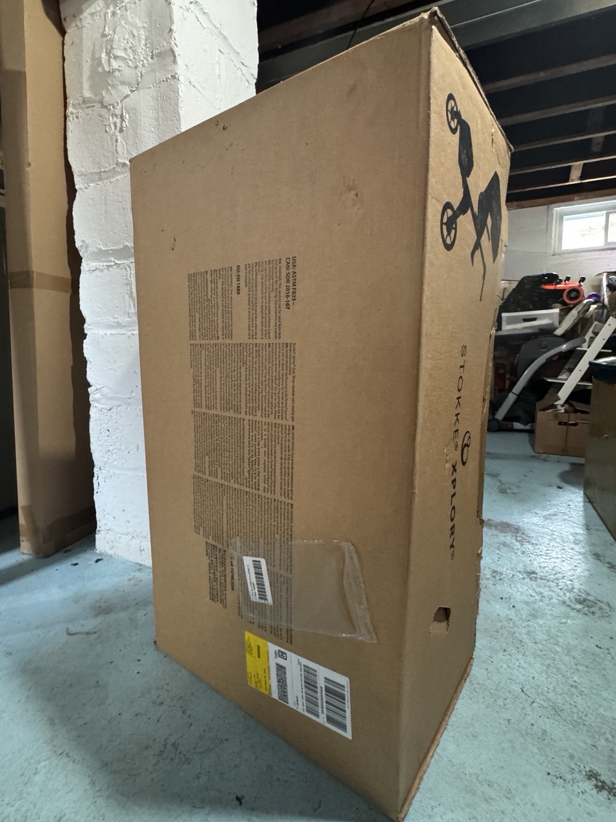 Stokke Xplory Stroller Black Chassis Ans Grey Melange Textiles