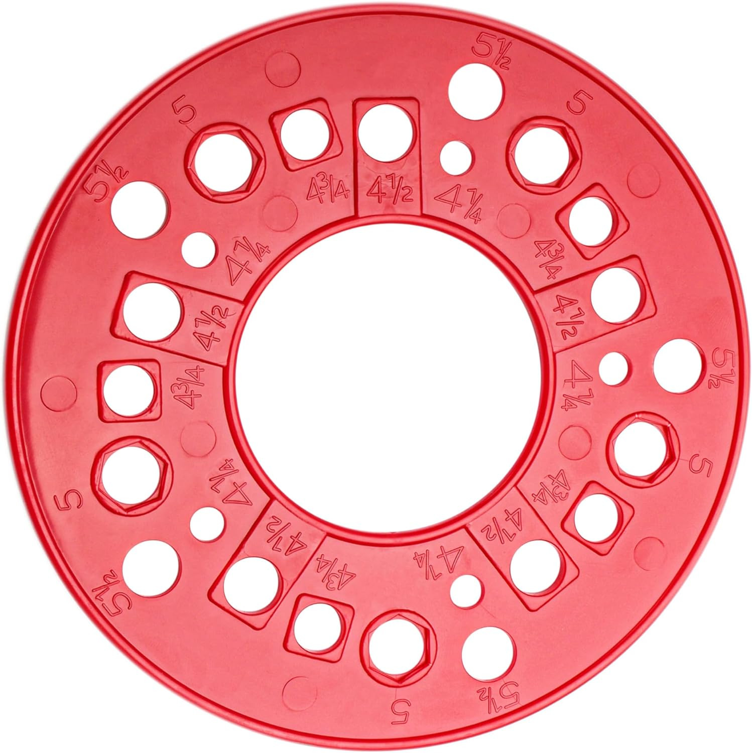 Wheel Bolt Pattern Measuring Tool, 5 Lug Template Gauge for 5/6/8 Hole Rims, Pre