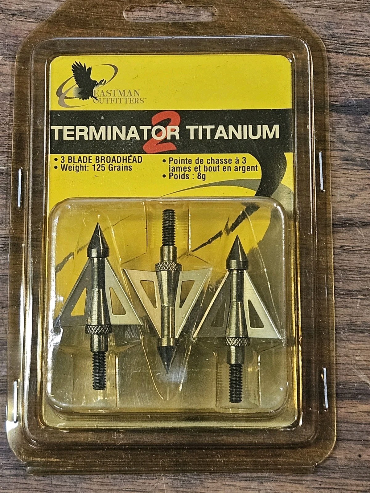 Eastman Outfitters Terminator 2 Titanium 125 Gr. 3 Blade Broadheads NEW FREE S&H