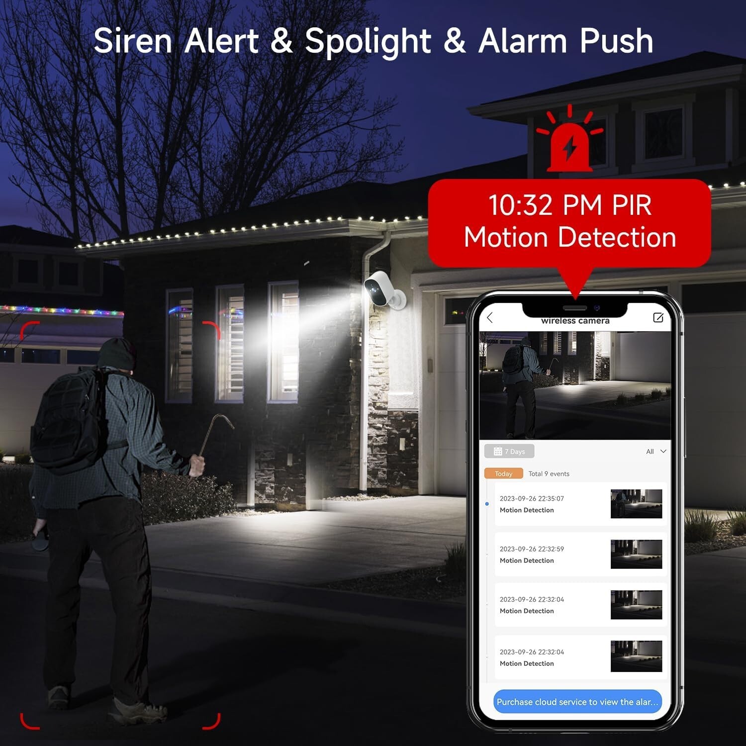 4PK Wireless Security Camera 1080P WiFi Solar Battery Camera Audio Monitor CCTV