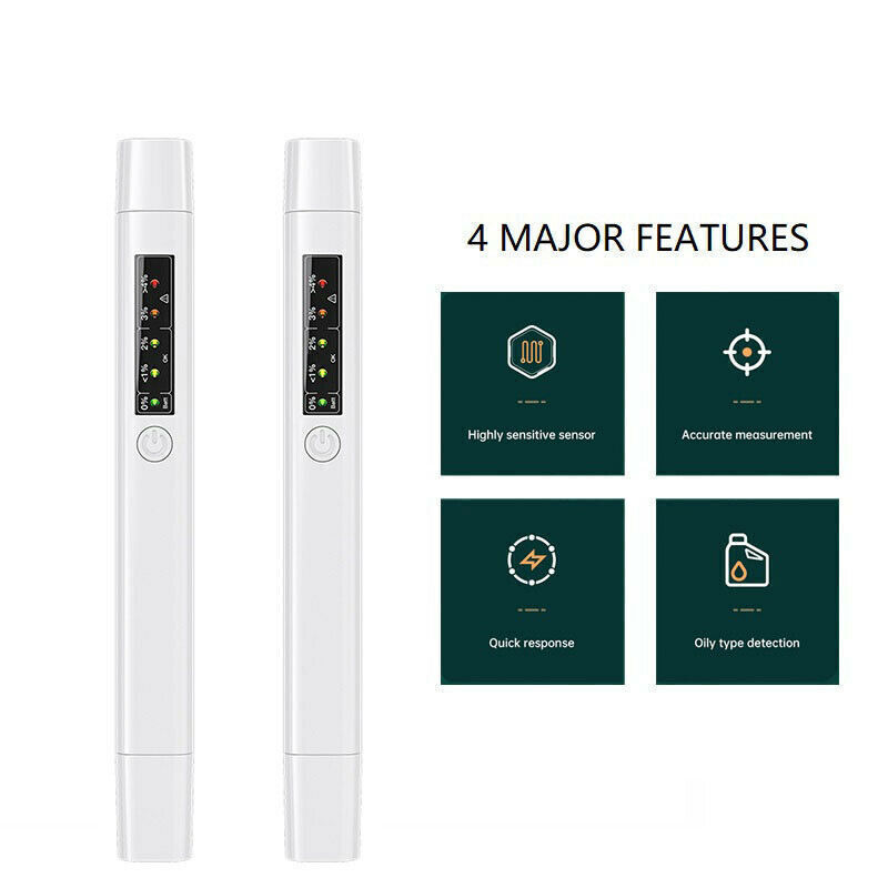 5 LED Indicator Brake Fluid Liquid Oil Tester Pen Car Testing Tool For DOT3 DOT4