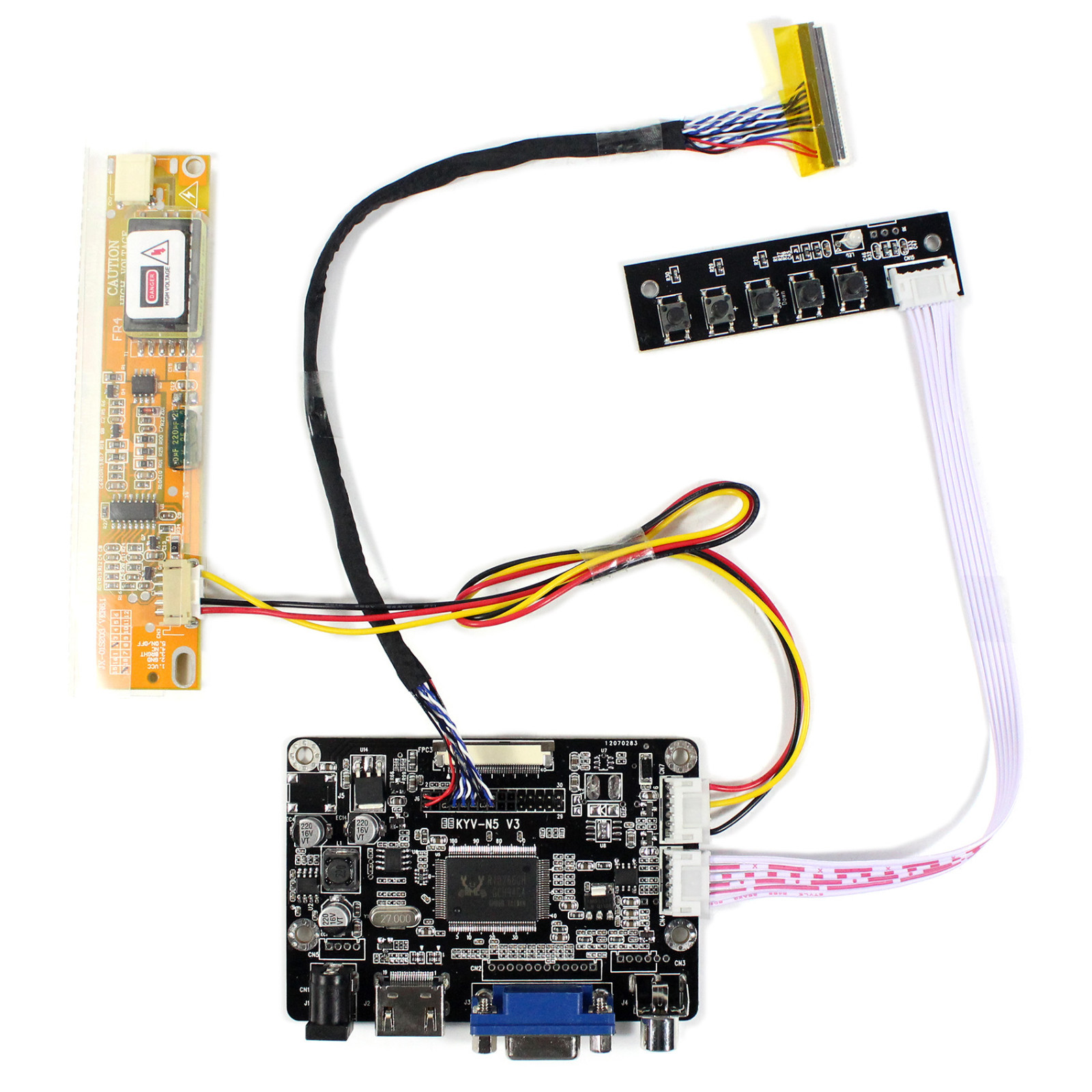 HD VGA AV LCD Controller Board For 15.6" LP156WH1 LTN160AT01 1366x768 LCD