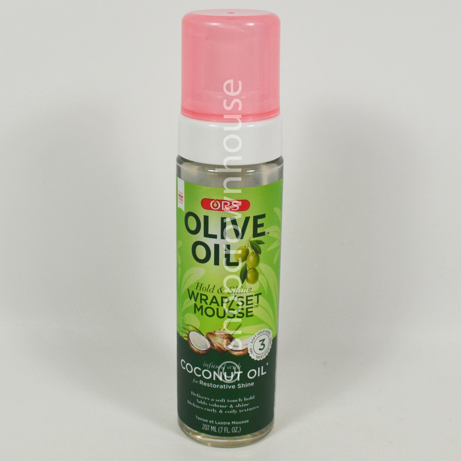 ORS Olive Oil Hold & Shine Wrap/Set Mousse w/ Coconut Oil 7 fl oz
