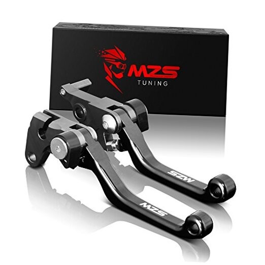 Dirt Bike Brake Clutch Levers Pivot Adjustable CNC KX250F/KX450F/KX250 Black
