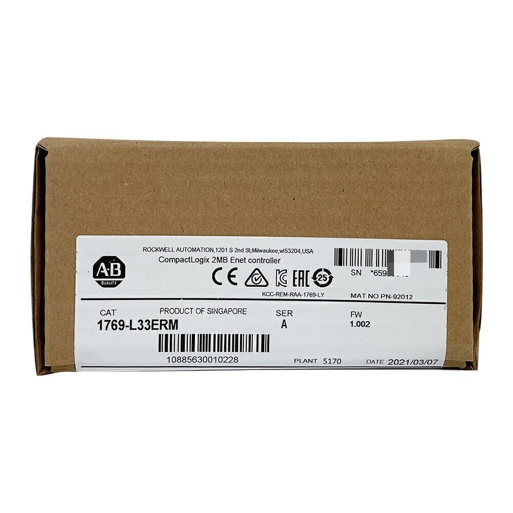 1PC AB 1769-L33ERM /A New Sealed CompactLogix 2 MB Motion Controller 1769L33ERM