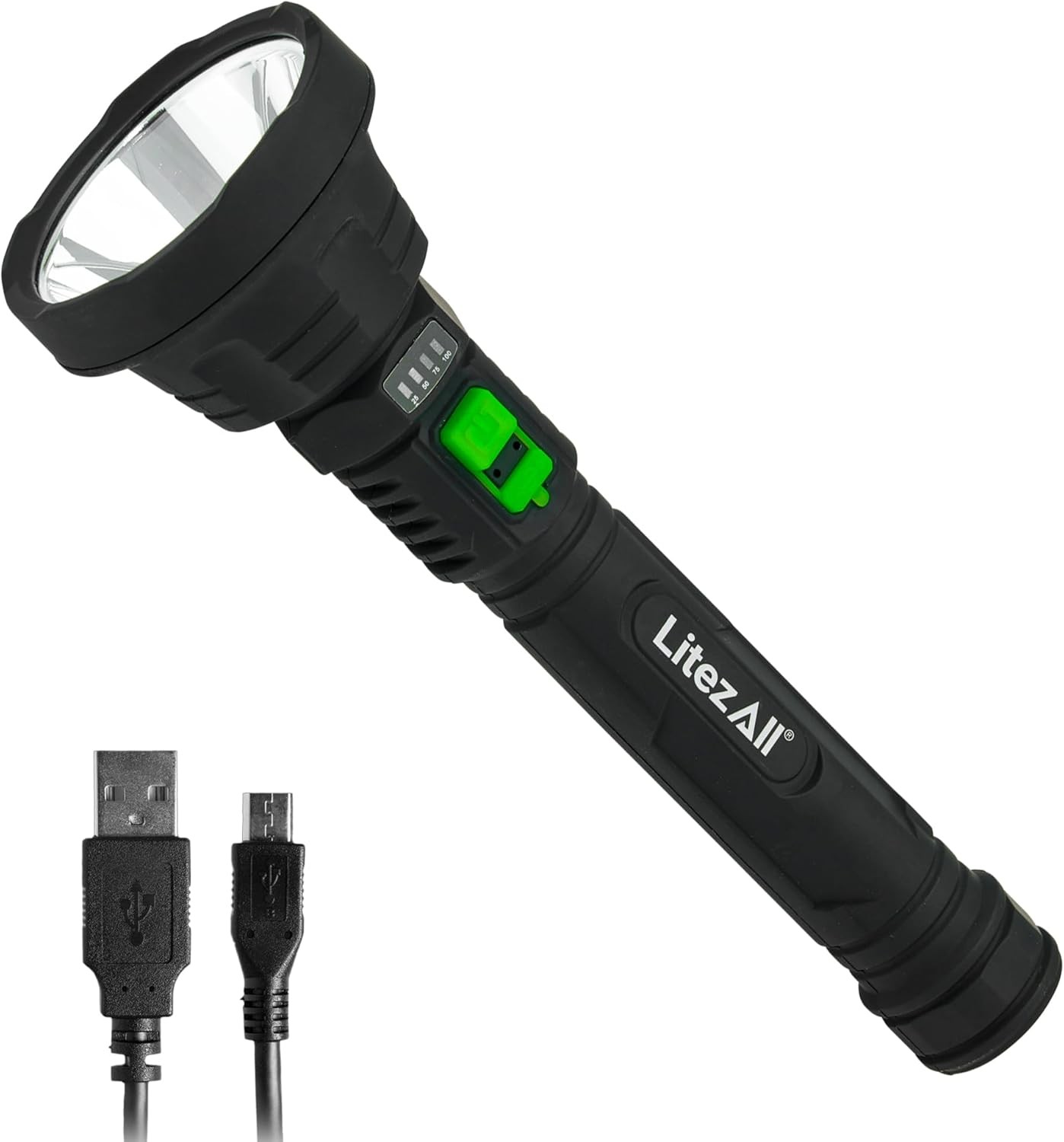 Ultac2 Recharable Flashlight – 1100 Lumens, Hybrid Be and USB