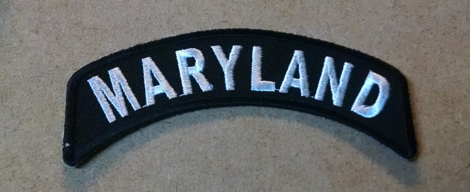 Maryland Mini Rocker Embroidered Biker Patch
