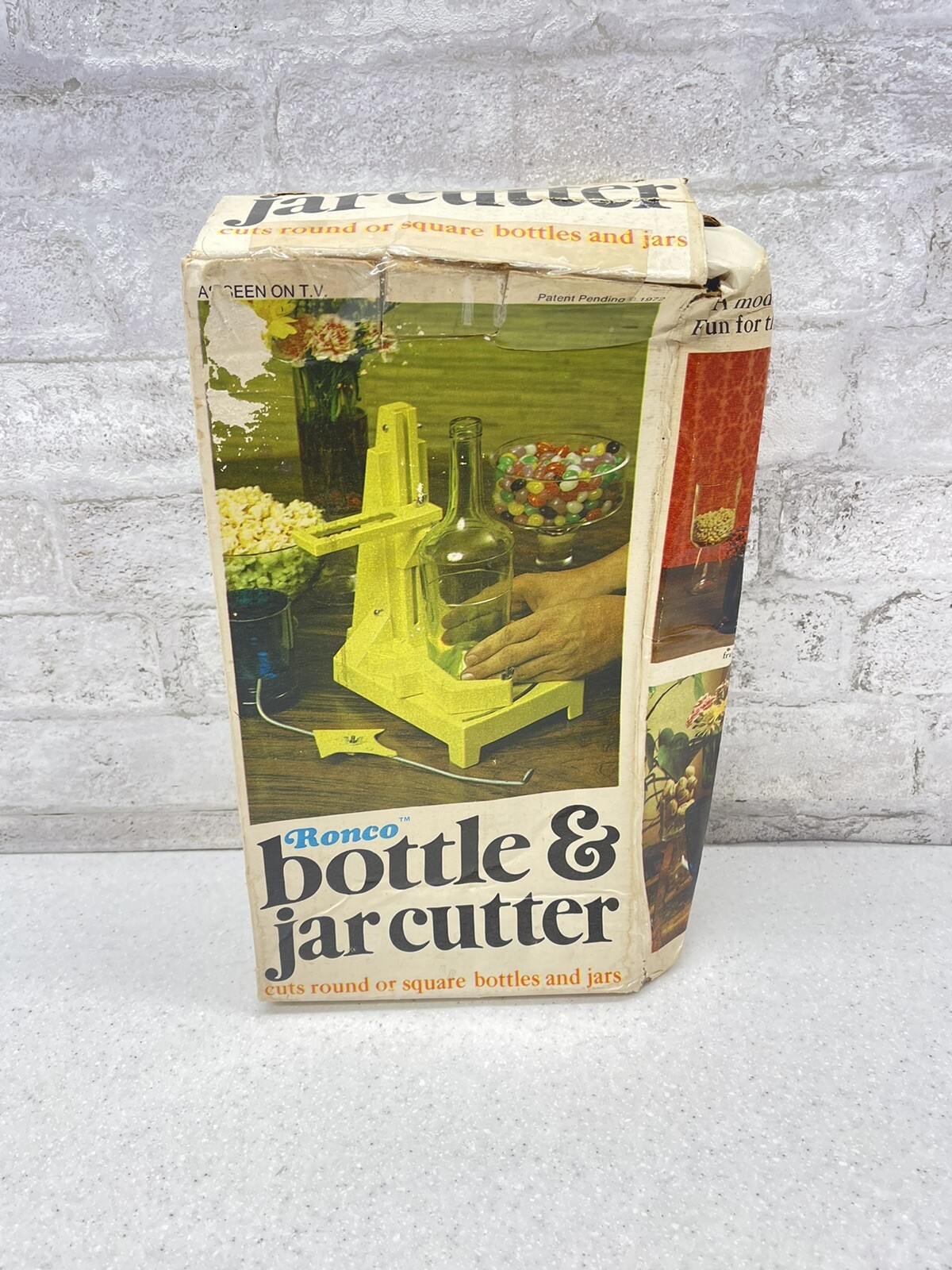Vintage 1972 Ronco Bottle And Jar Cutter With Box