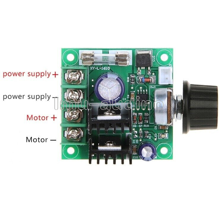 12V~40V 10A PWM DC Motor Speed Control Switch Controller Volt Regulator Dimmer