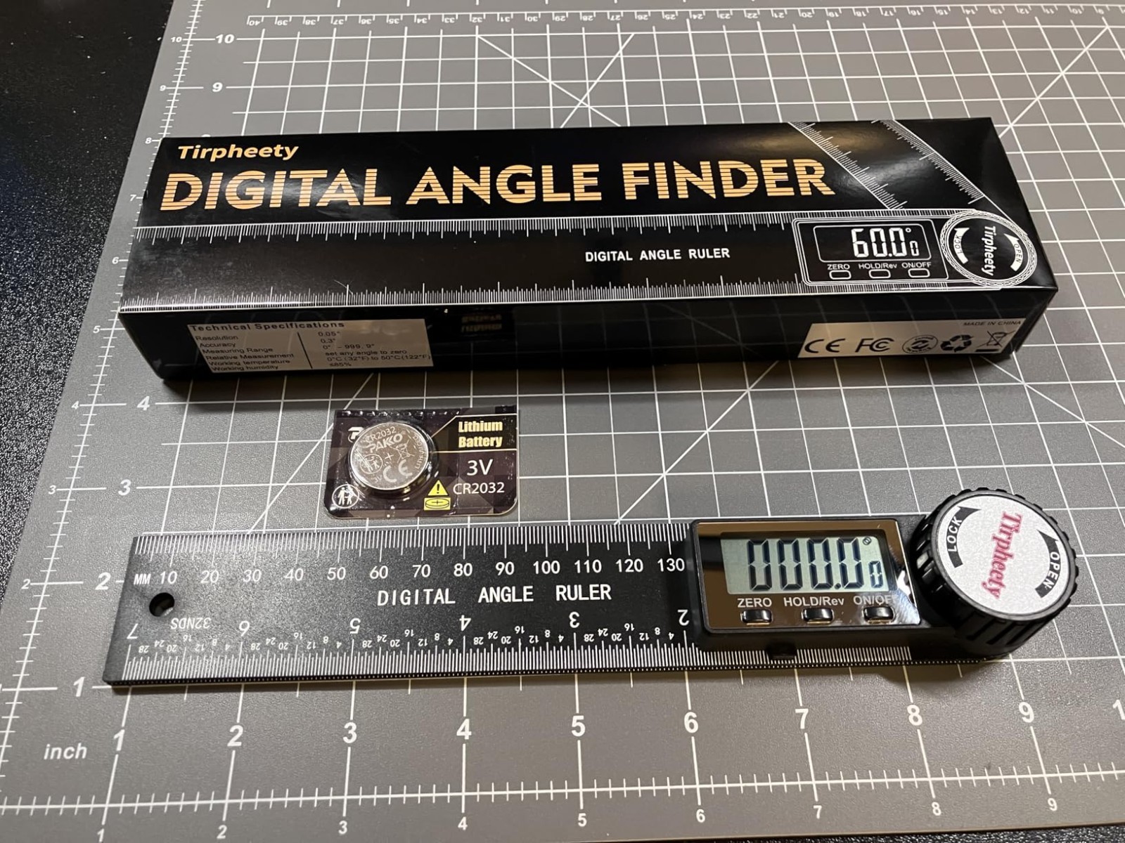 Digital Angle Finder Protractor 7in Measuring Tool For Carpentry Woodworking New