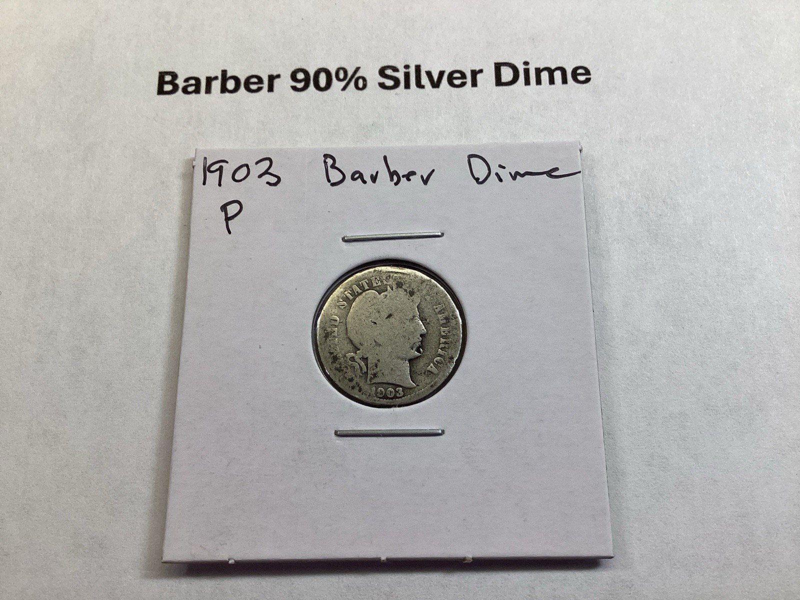 1903 P Barber Silver Dime from Philadelphia Mint 120225 17r