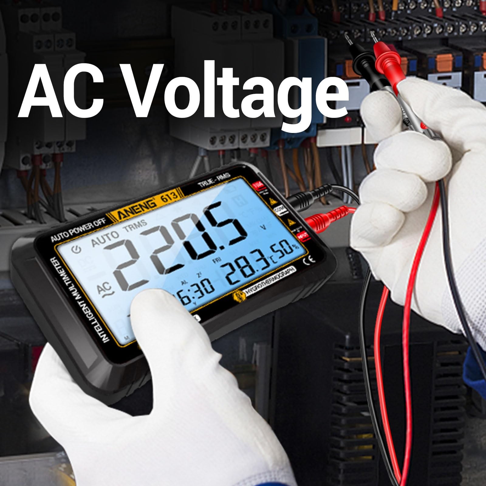 Digital Multimeter Tester4000 Counts Voltage Testerautoranging Trms Volt Meterla