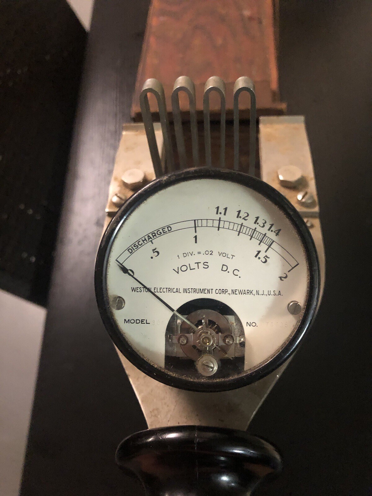 Vintage 1930s Thomas A Edison Voltage Meter By Weston Electric Inc. Mint Con.