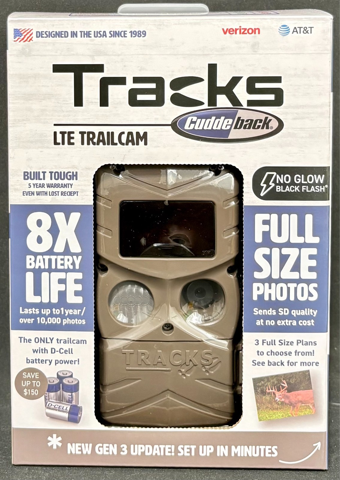 Cuddeback Tracks Black Flash LTE Trail Camera LTC-3A - New