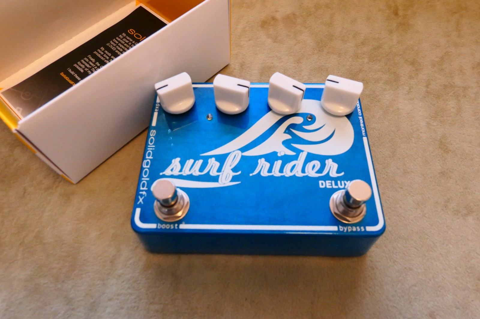 Solid Gold FX Surf Rider Deluxe Reverb Guitar Effects Pedal