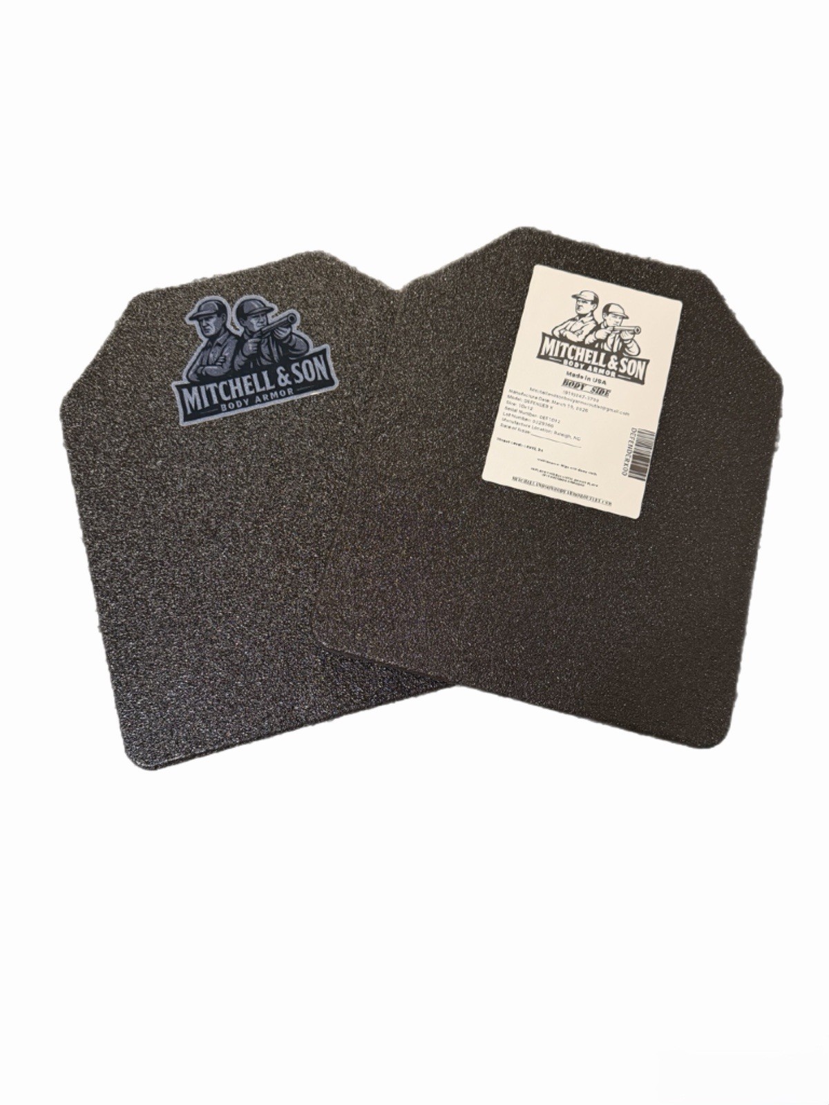 Bulletproof Body Armor DefenderX™ Level IIIA Flat Plate 8x10 Set Of 2