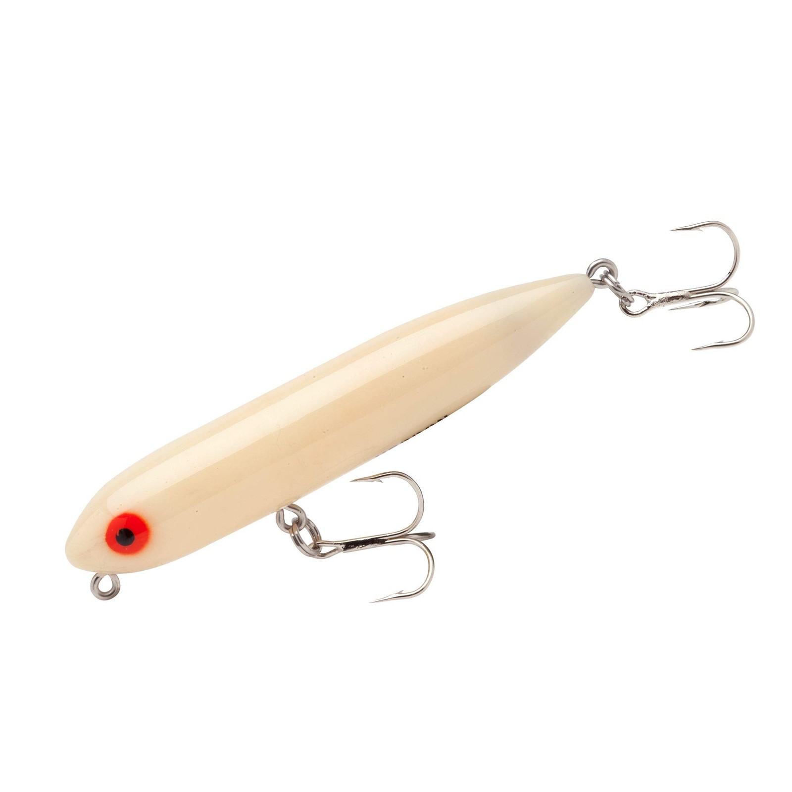 Heddon Zara Spook Topwater Fishing Lure - Legendary Walk-The-Dog 3-Inch, Bone