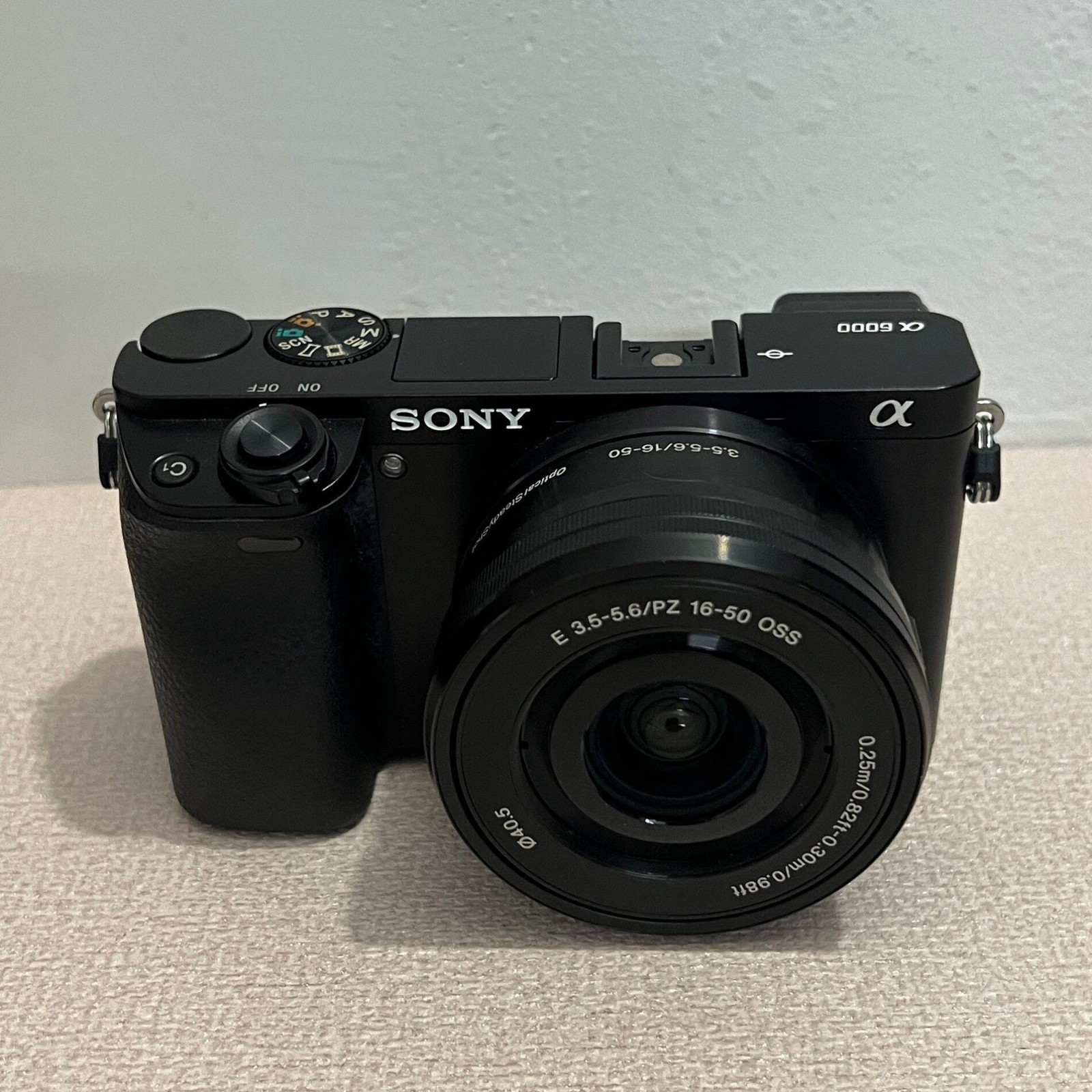 Sony Alpha A6000 Digital Camera with 16-50mm Lens 24.3MP Black Date/Time Stamp