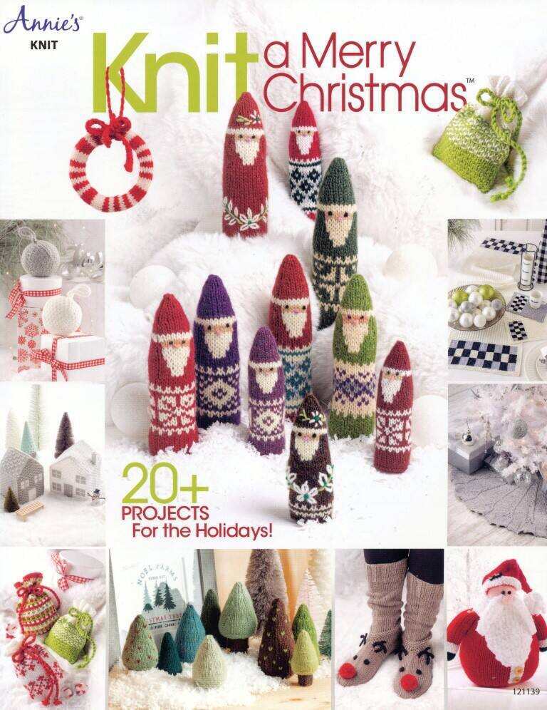NEW!!! ANNIES KNIT A MERRY CHRISTMAS 20 PROJECT FOR THE HOLIDAYS