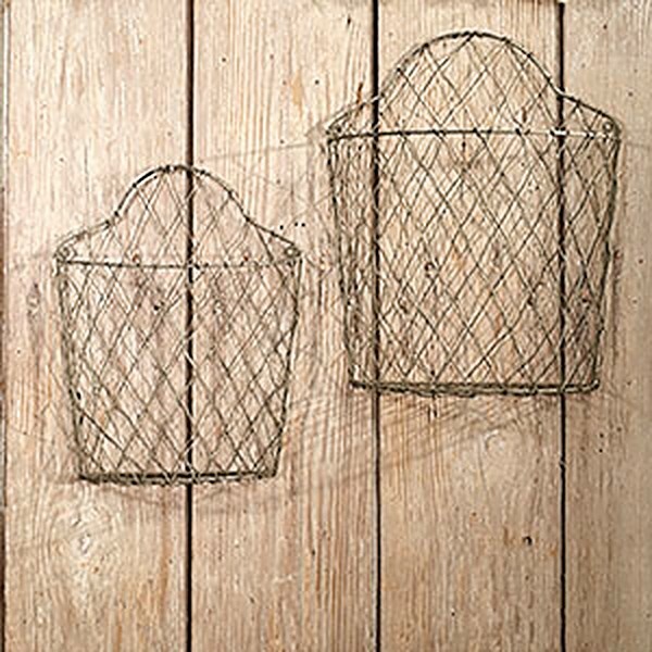2 Wire Wall Baskets