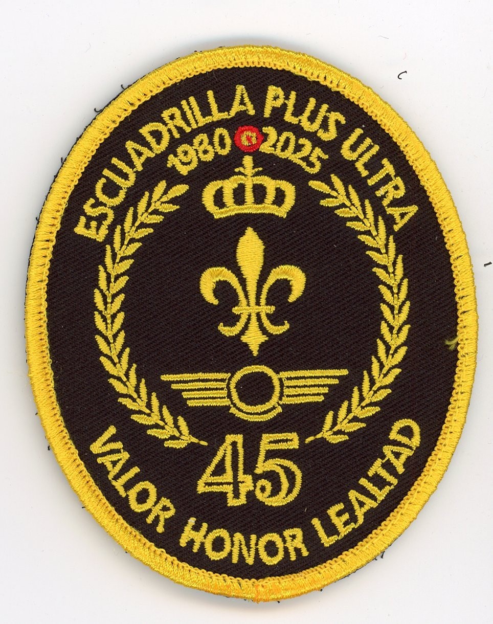 PATCH SPAIN ROYAL GUARD SQUADRON PLUS ULTRA 45Th anniversary VEL BACK PARCHE