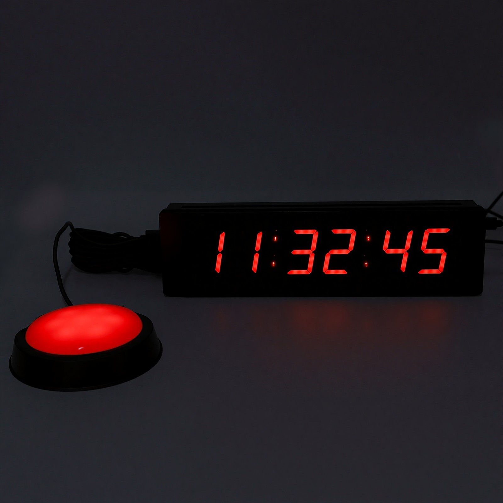 Large LED Timer With Remote Control Red Countdown Clock Stopwatch Interval T NEW