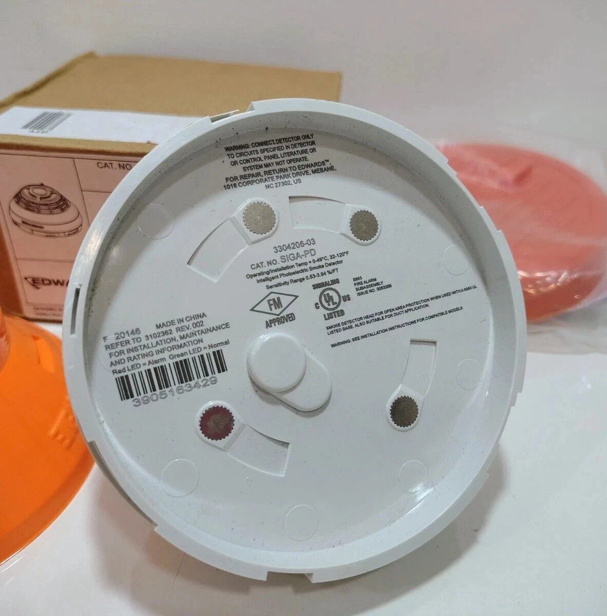 EDWARDS EST SIGA-PD INTELLIGENT PHOTOELECTRIC SMOKE DETECTOR