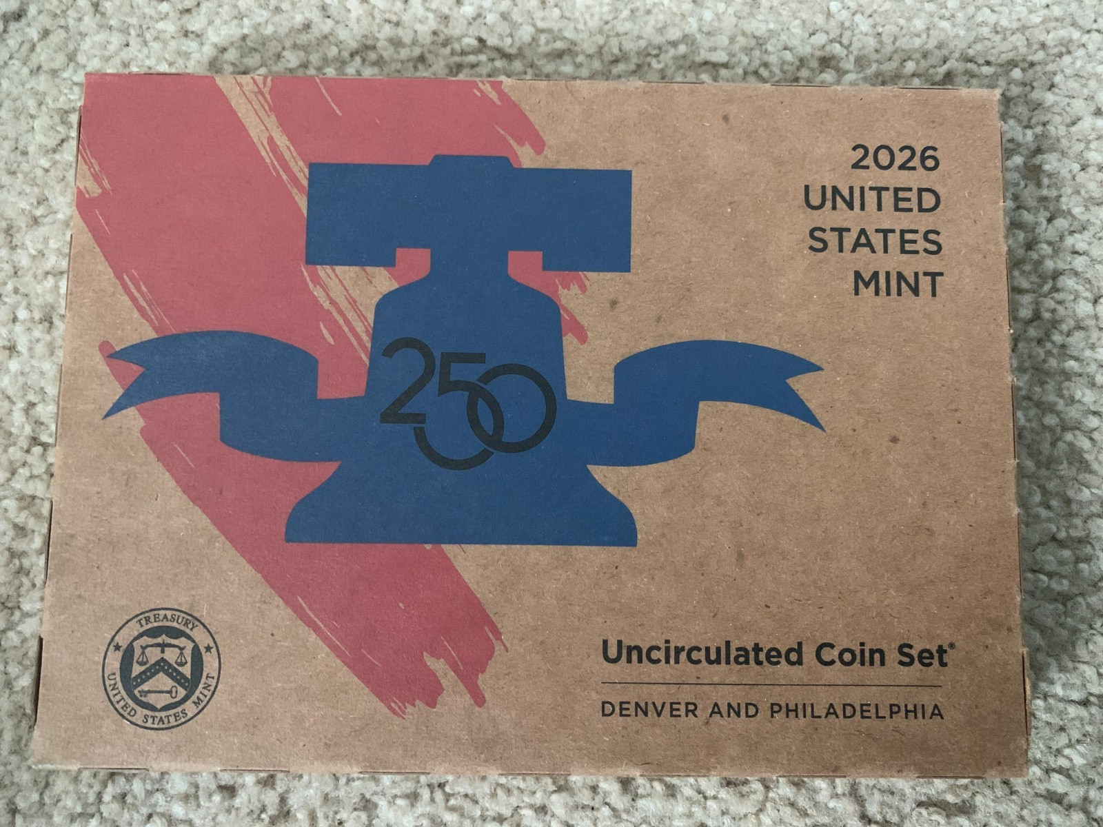 2026 U.S.  Uncirculated Coin Mint Set 20 coins  P & D w/cents in Sealed Box