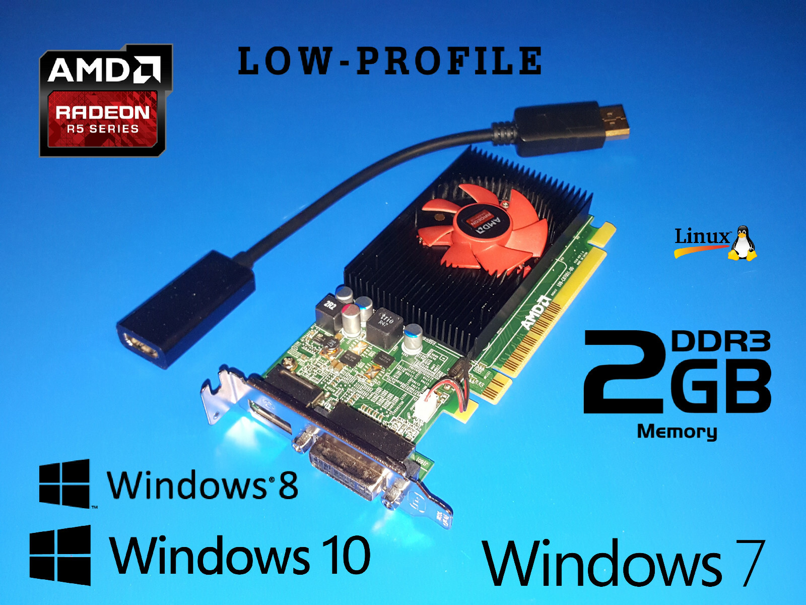 Dell Precision 3420 3430 3431 T1700 SFF 2GB Video Graphics Card + HDMI Adapter