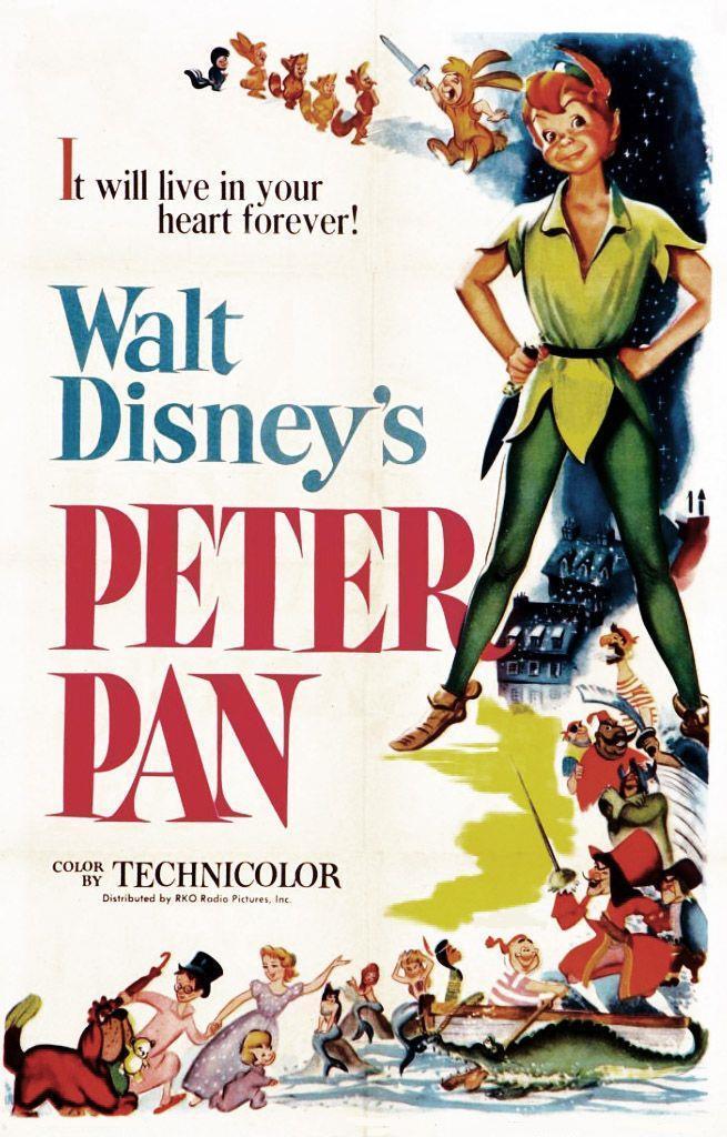 Movie Posters # 40 - 8 x 10 Tee Shirt Iron On Transfer Peter Pan