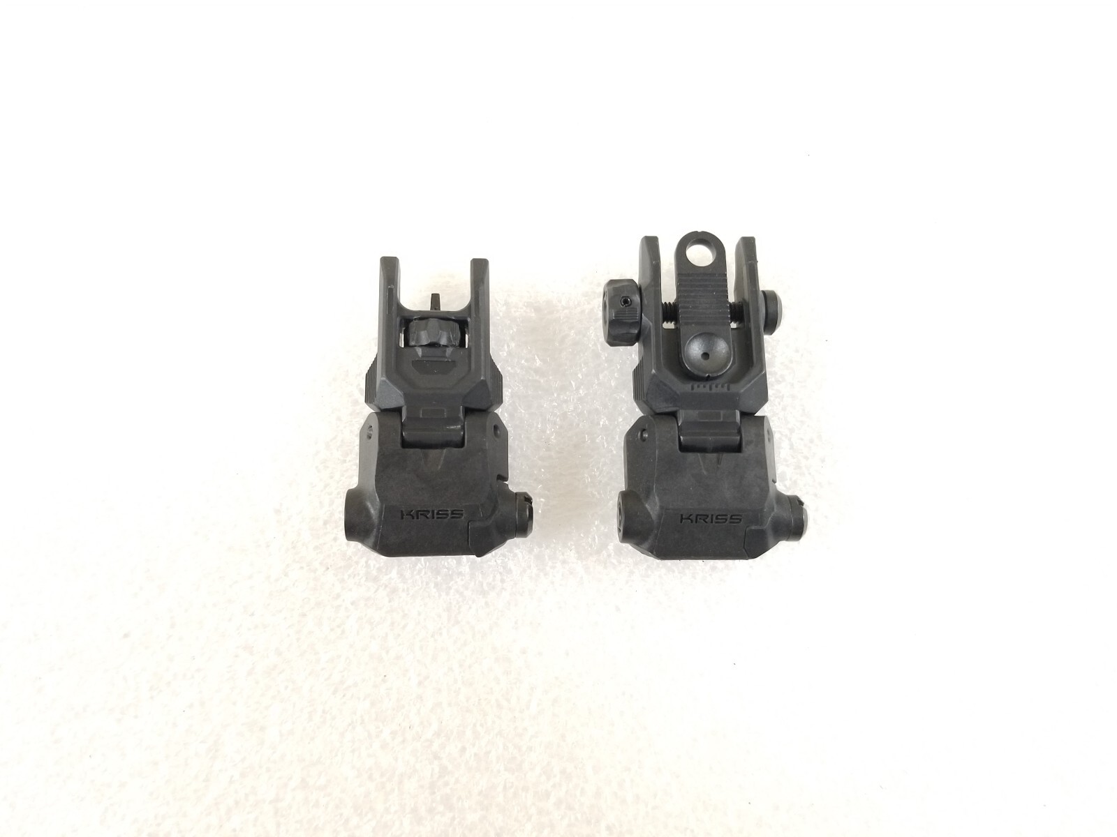 Krytac OEM Flip Up Sights Set Front and Rear Back Up Sight for Airsoft AEG