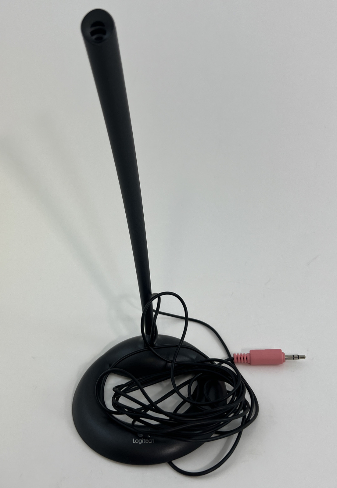 Logitech Grey Multi Media Conversational Computer Microphone w/ 3.5mm Jack