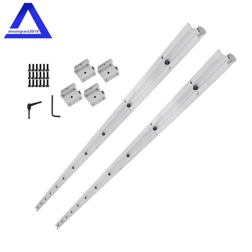 2Pack SBR20-2200mm Linear Bearings & 4 Pack SBR20UU Carriage Bearing Blocks