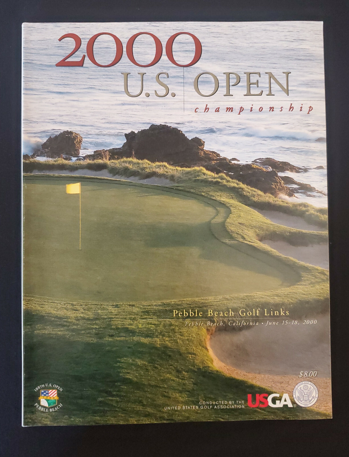 2000 US OPEN GOLF-MONTEREY HERALD-6/19/2000-100TH PEBBLE BEACH-RARE & PROGRAM!!!