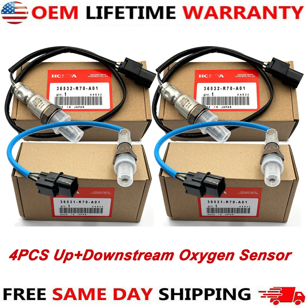4pcs OEM Up+Downstream Oxygen Sensor For Accord Odyssey Pilot Acura MDX TL TSX