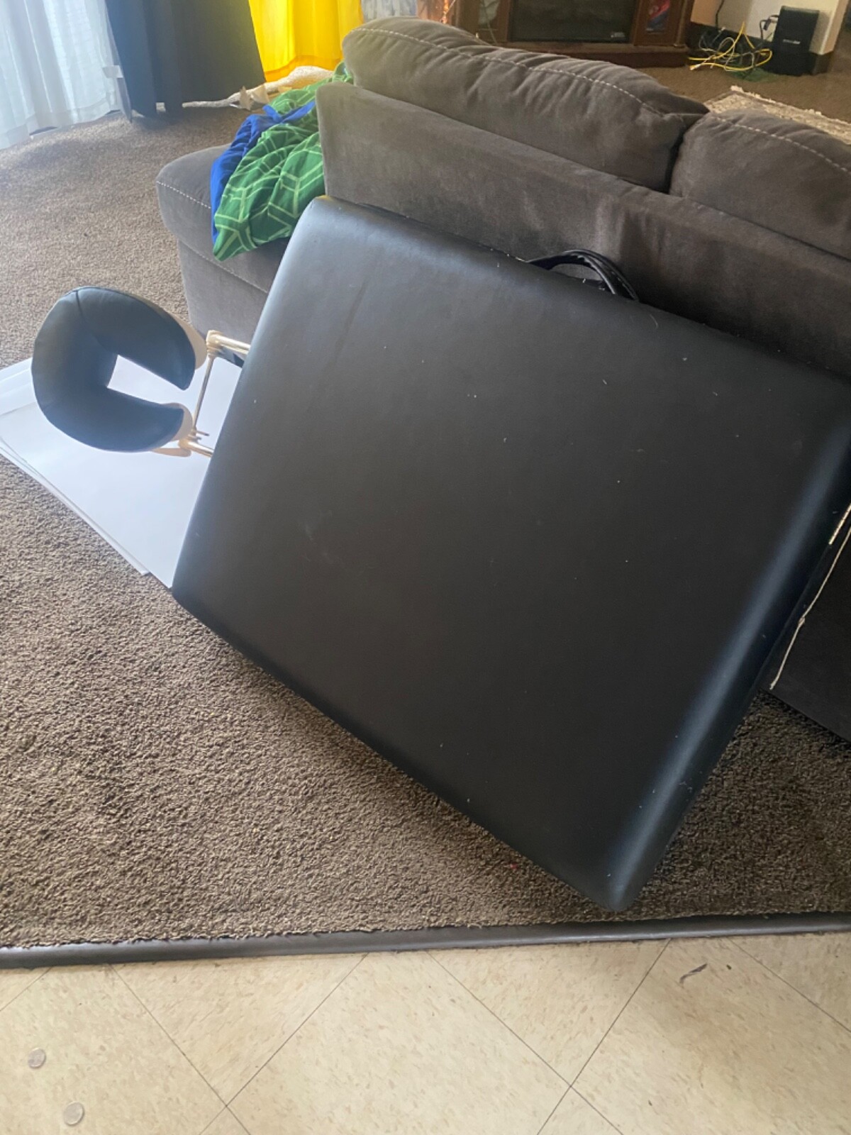 Saloniture Professional Portable Folding Massage Table With Carrying Case - Blue
