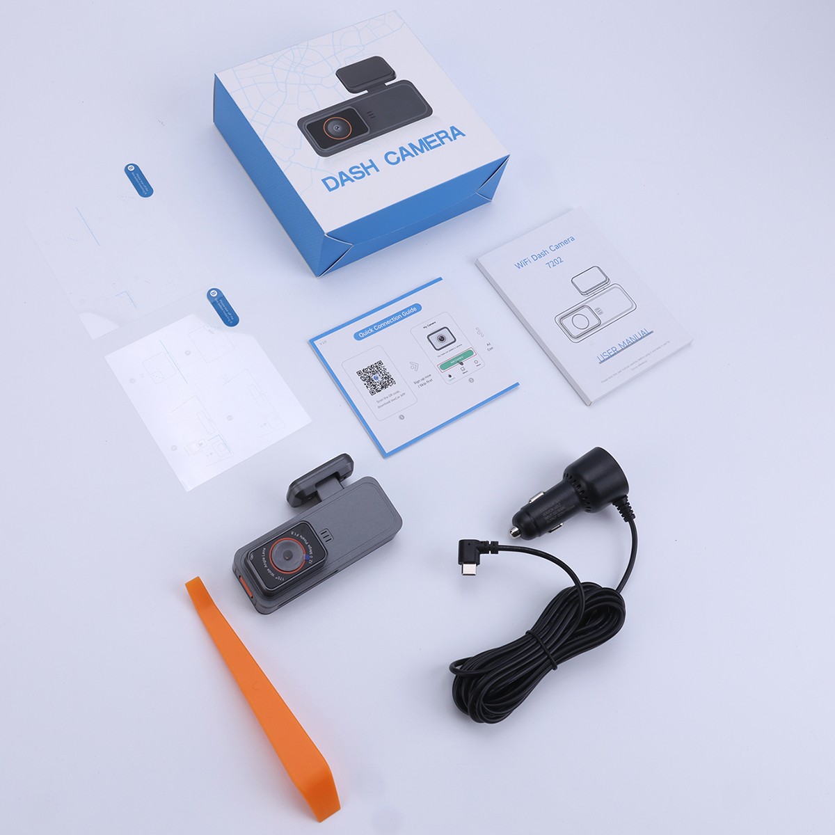 4k Wifi Car Dash Cam Front And Rear Camera With Gps Night Vision Parking Monitor