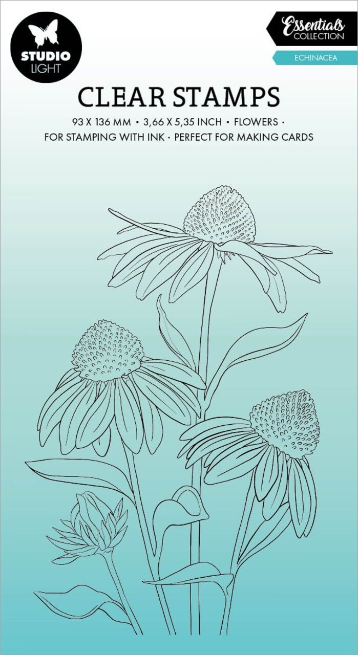STUDIO LIGHT - ACRYLIC STAMPS - ECHINACEA