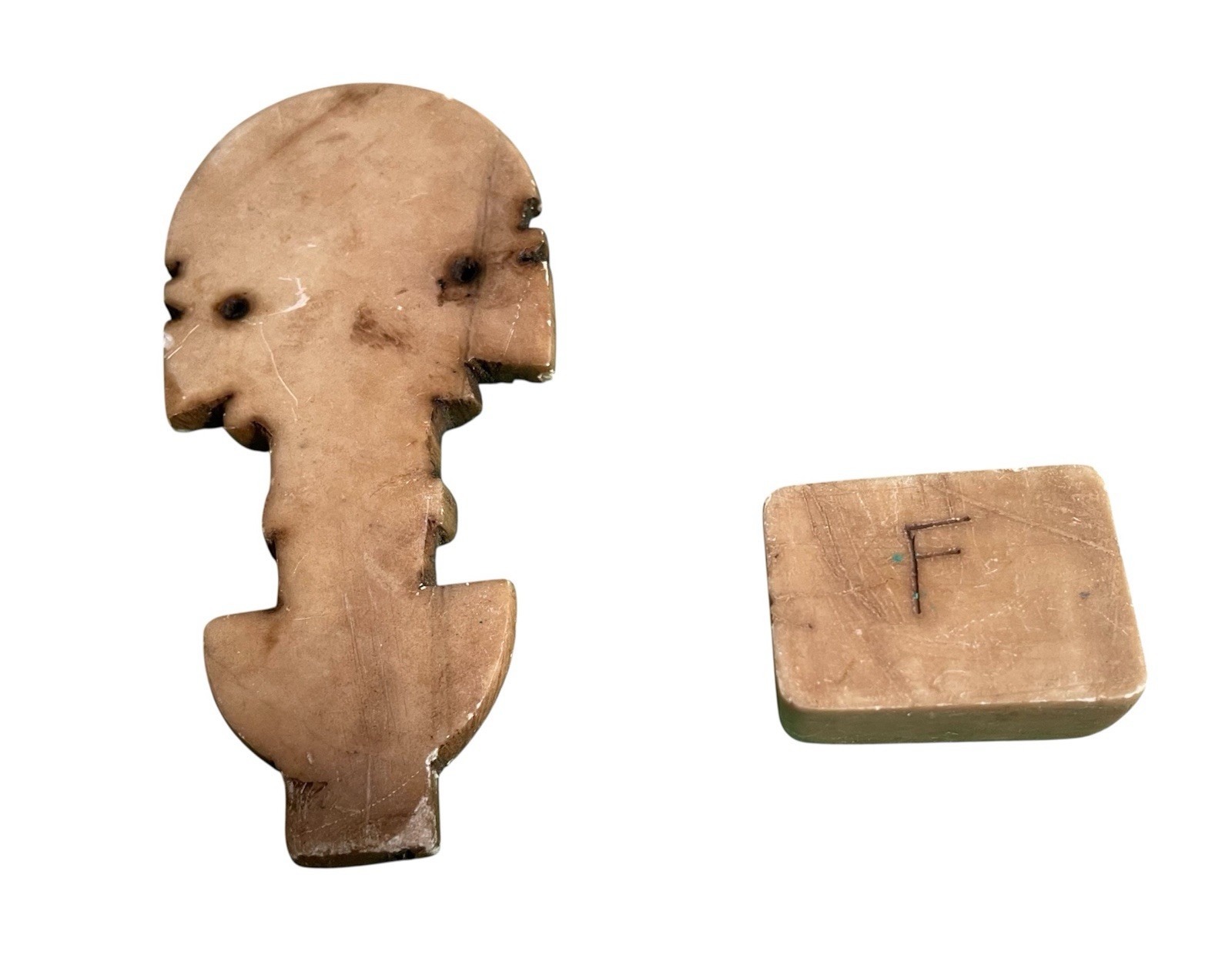 Peruvian TUMI Ceremonial Blade Carved Stone Tribal