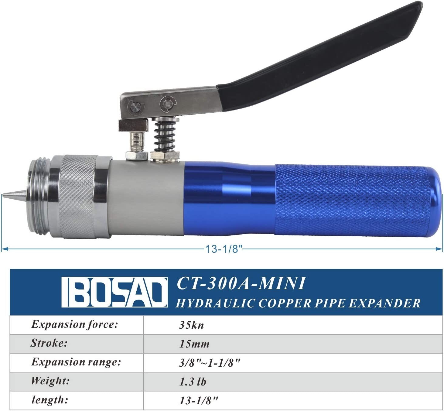 HVAC Hydraulic Swaging Tool Copper Tubing Expander Deburring Custom Size Fitting