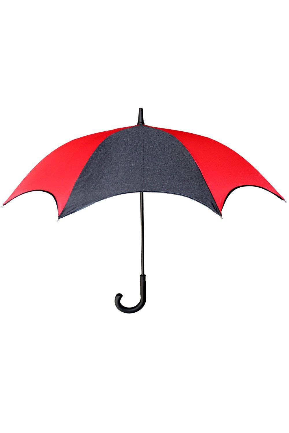 Funeral Procession Umbrella [BLACK/RED] Goth Emo Punk