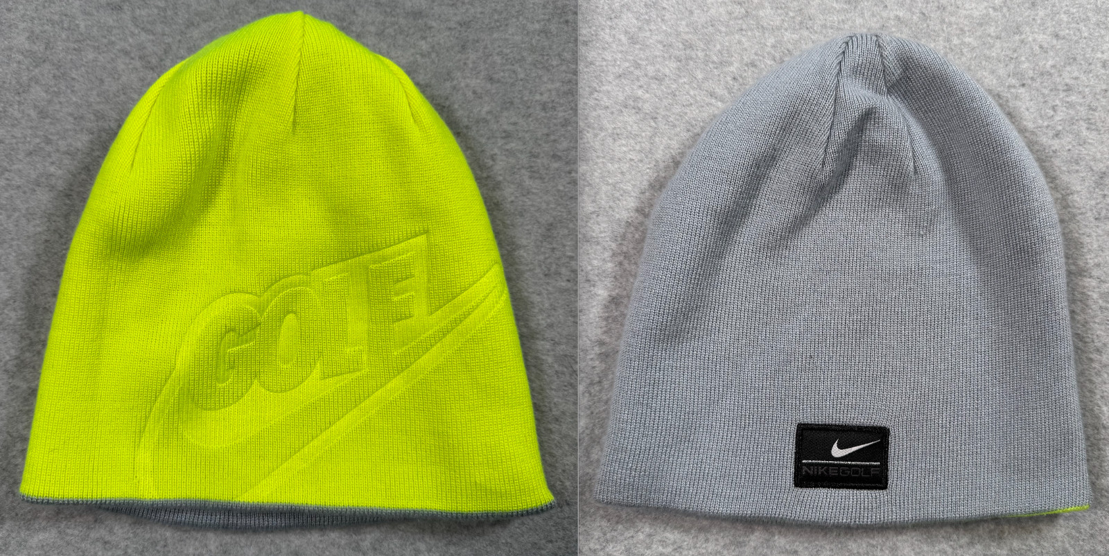 Nike Golf Reversible Beanie Gray or Chartruese OSFM