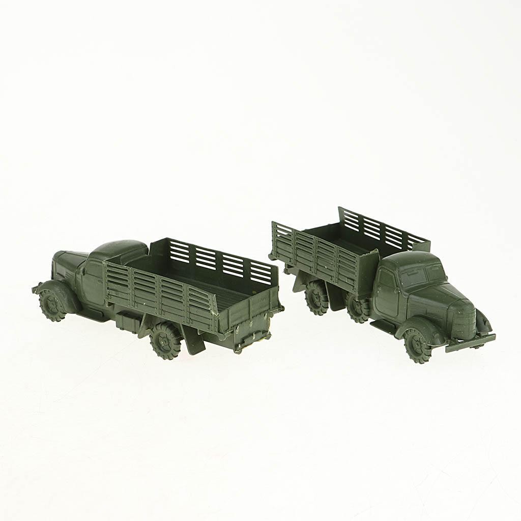 10pcs Plastic Green Armored Vehicles Model Truck Toy Model