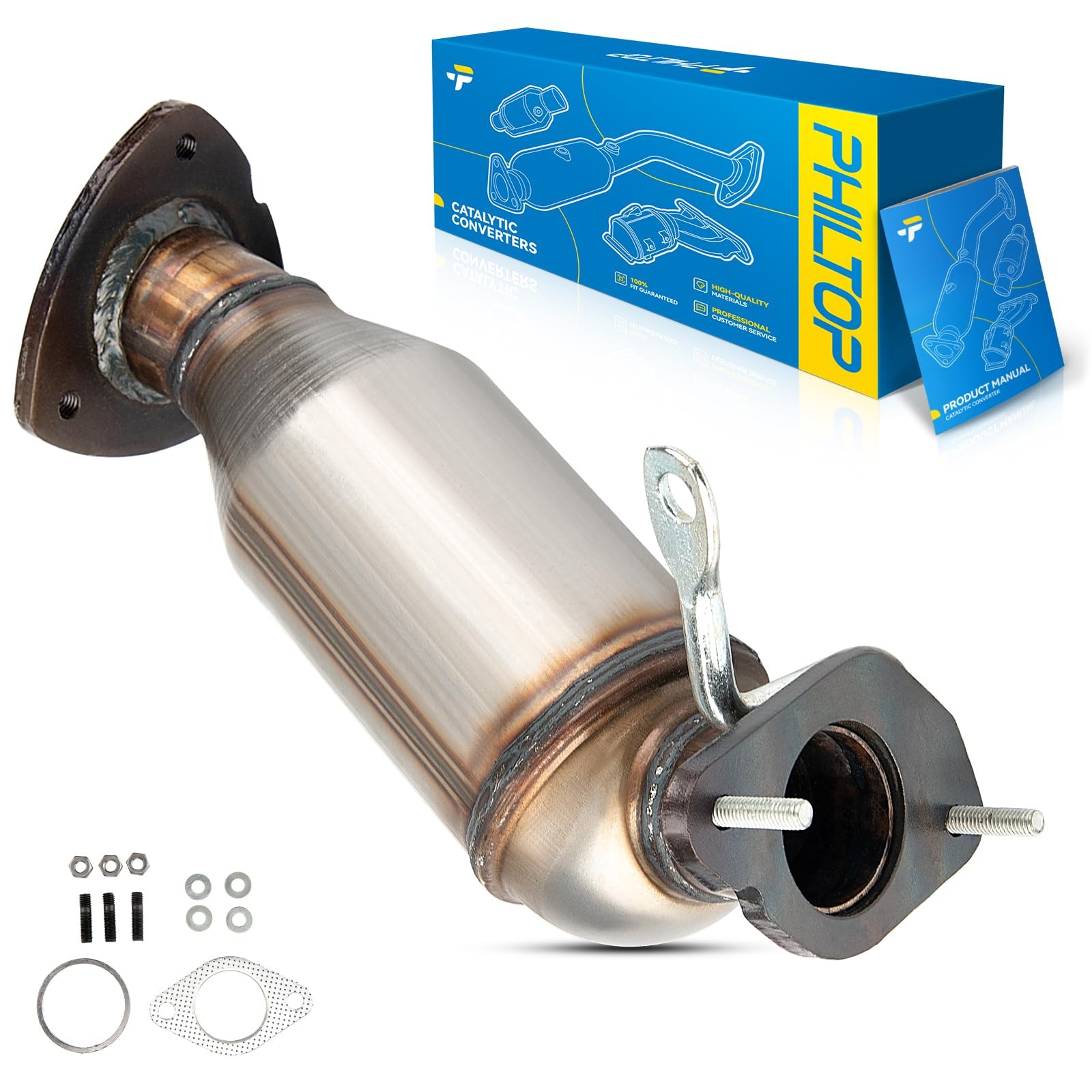 PHILTOP Front Left Catalytic Converter Compatible with Chevrolet, GMC, Buick, Sa