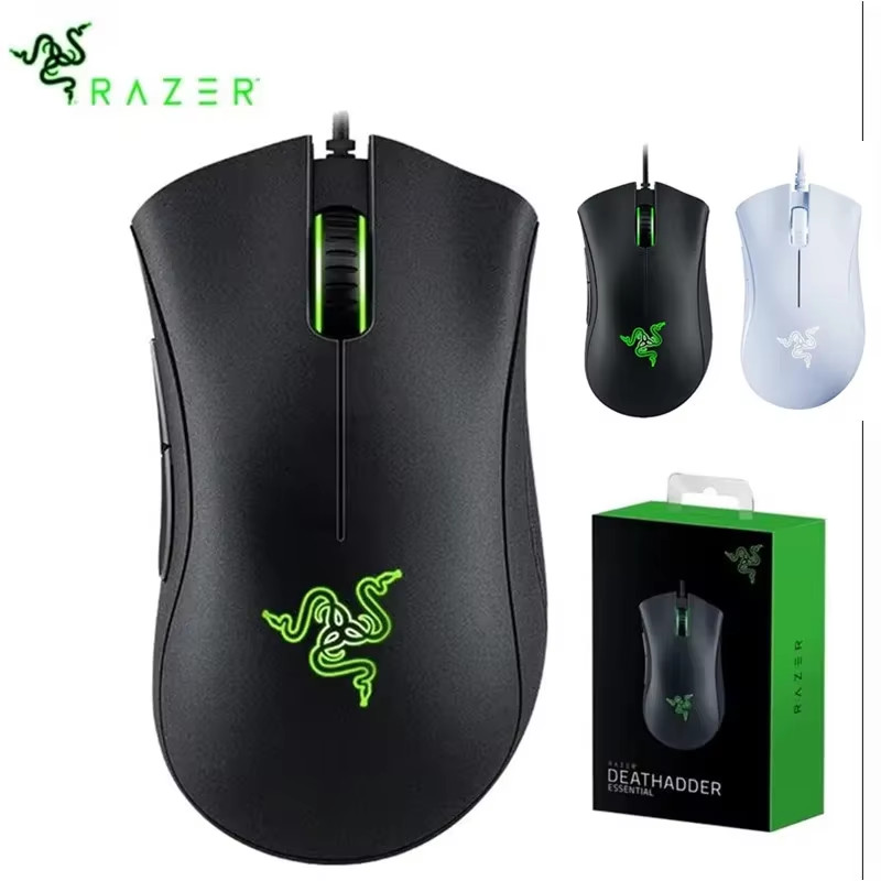 Razer DeathAdder Essential Wired Gaming Mouse 6400DPI 5 Button USB PC Laptop
