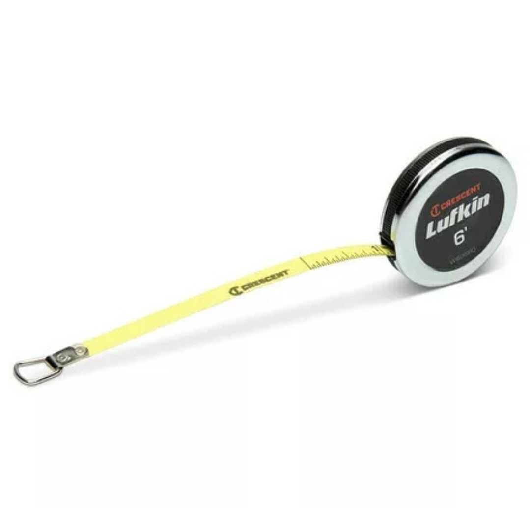 Crescent Lufkin W606pd 6 Ft Wrap-A-Round/Diameter Tape Measure, 1/4 In Blade