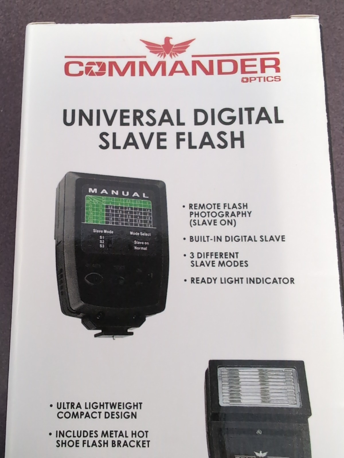 Commander Optics Digital Slave Flash – Universal Fit – Brand New