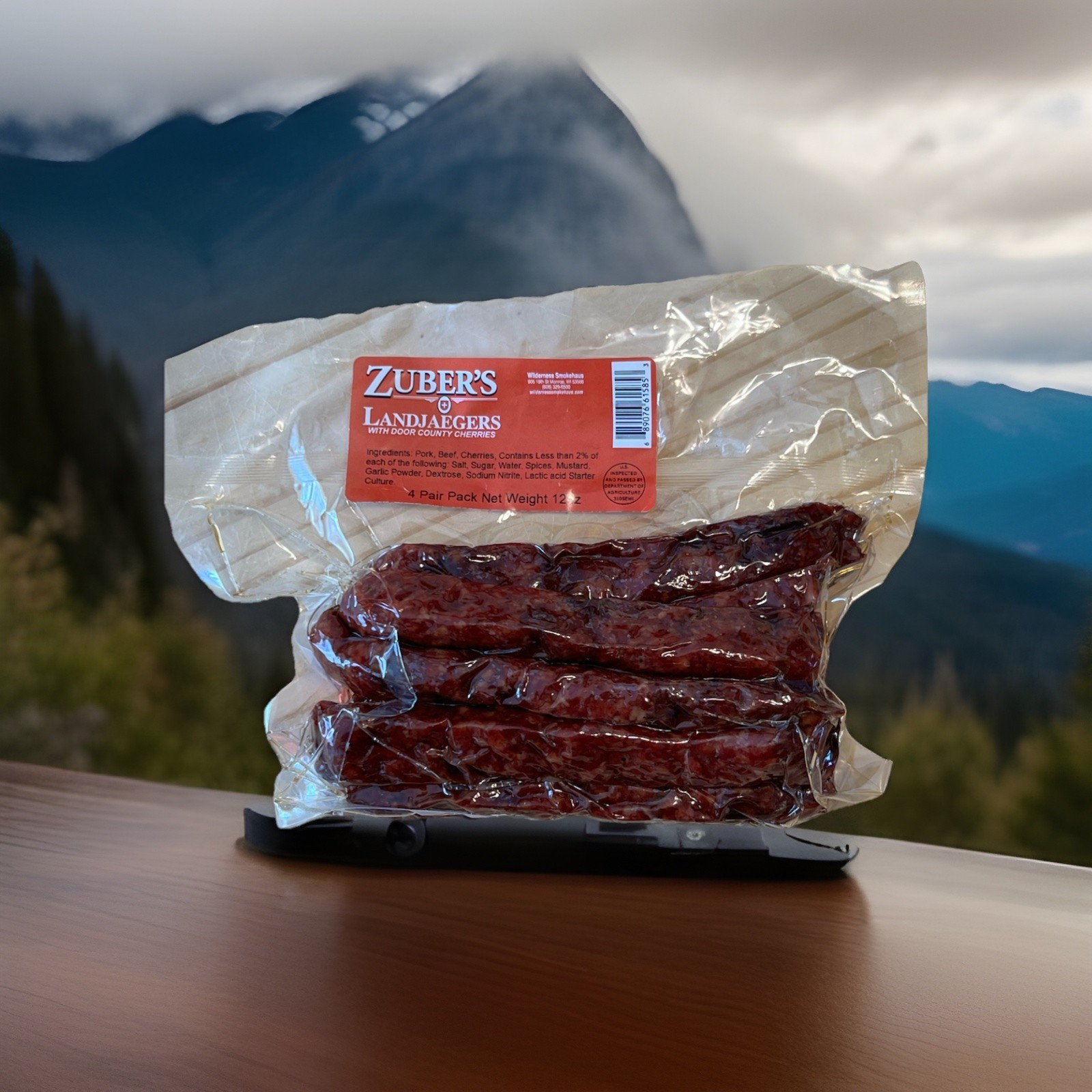 LANDJAEGERS Cherry Flavor By Zubers & Wilderness Smokehaus Fresh Made Order 12oz